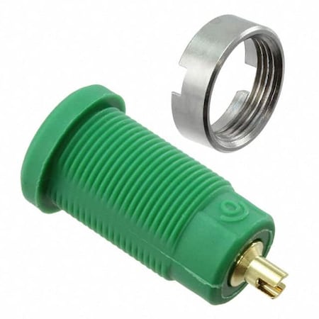 Pomona Electronics FLUKE SHEATHED BANANA JACK, 10PK GREEN 5931-5